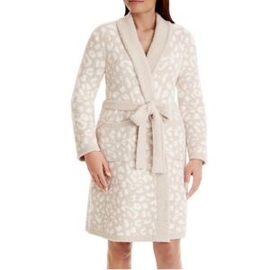 Member's Mark Luxury Barefoot Long Sleeve Cream Tan Wrap Robe Sz L/XL SOFT Plush